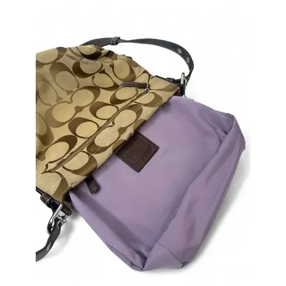 Coach Vintage Signature Brown Duffle Hobo Bag - Picture 10 of 11